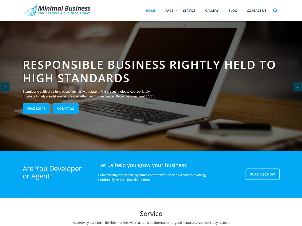 Minimal Business WordPress 主题