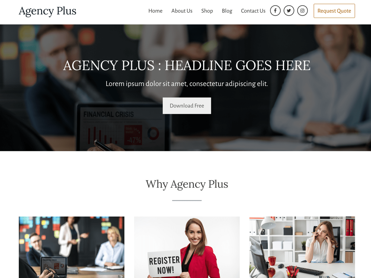 Agency Plus WordPress 主题