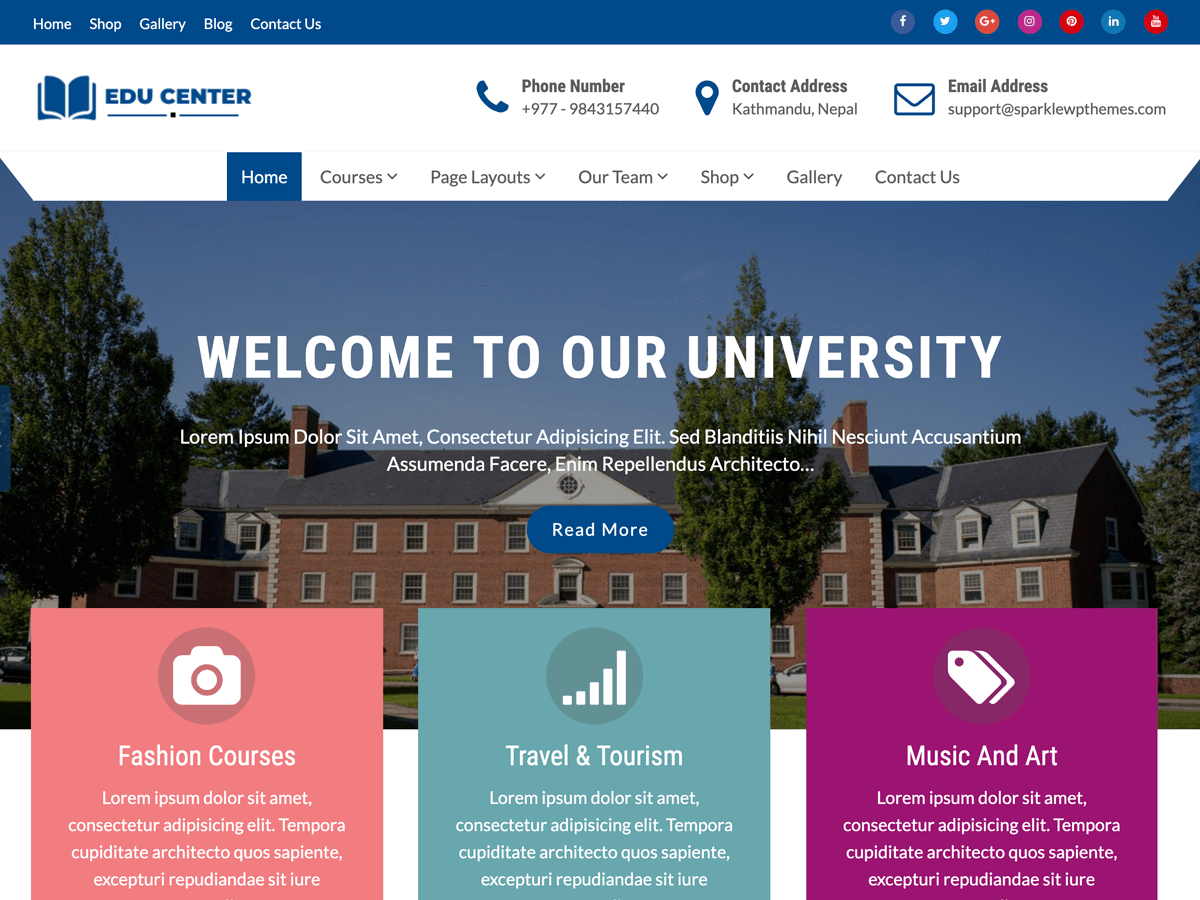 Education Xpert WordPress 主题