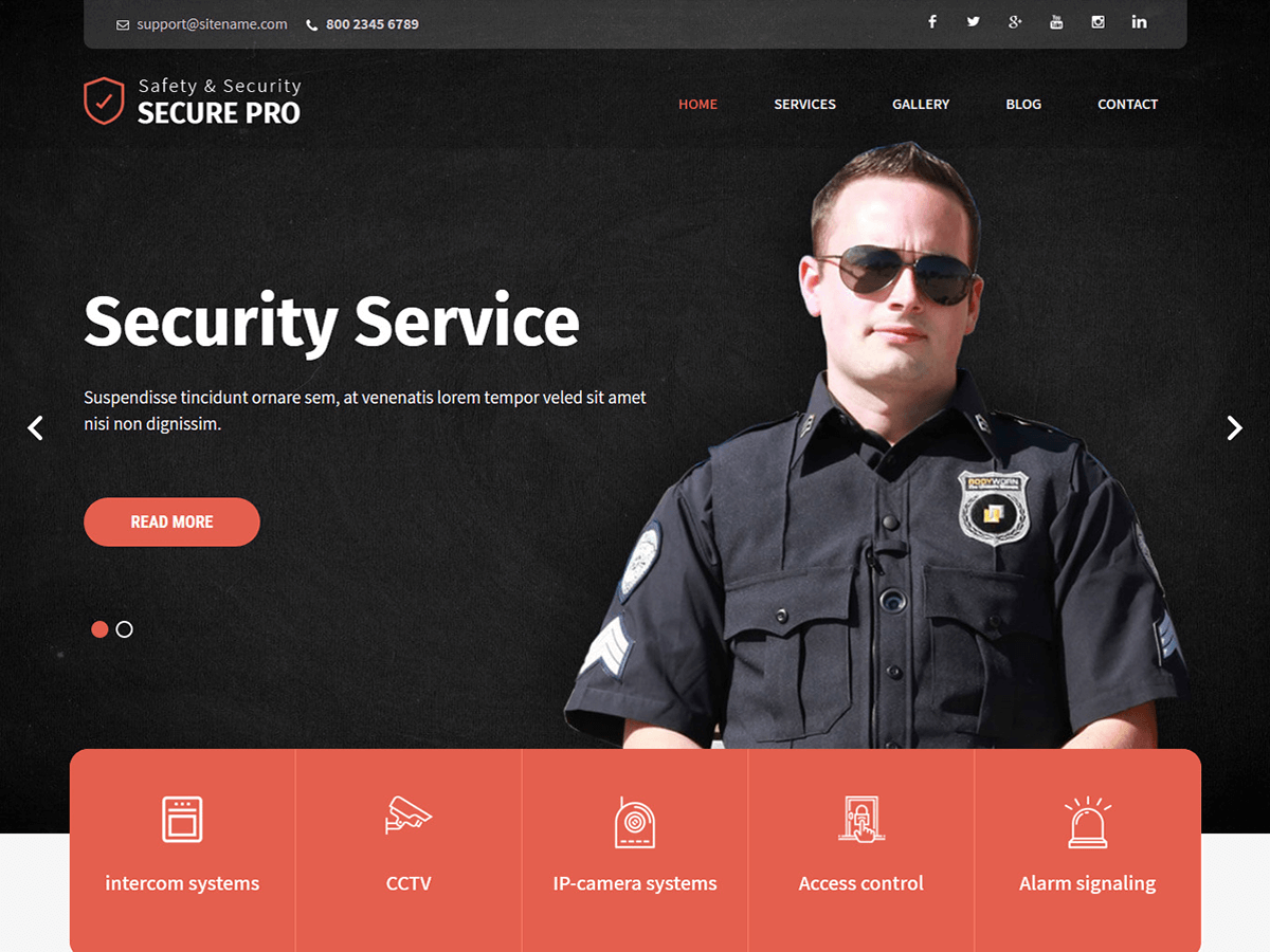 SKT Secure WordPress 主题