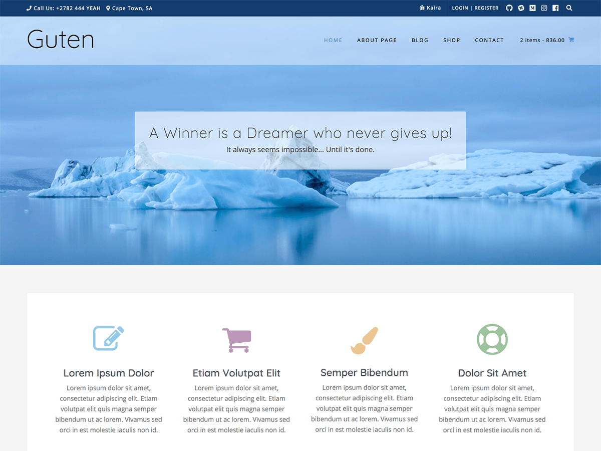 Guten WordPress 主题