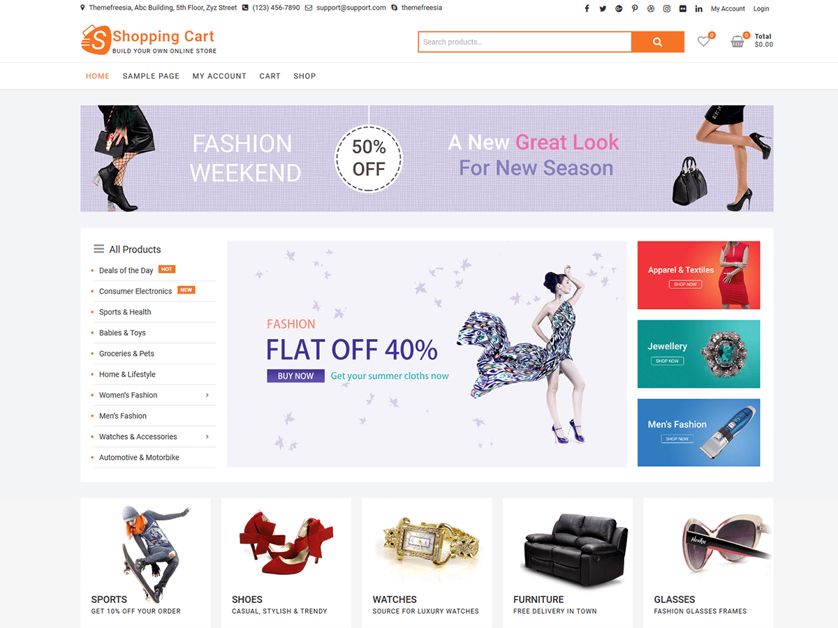 ShoppingCart WordPress 主题