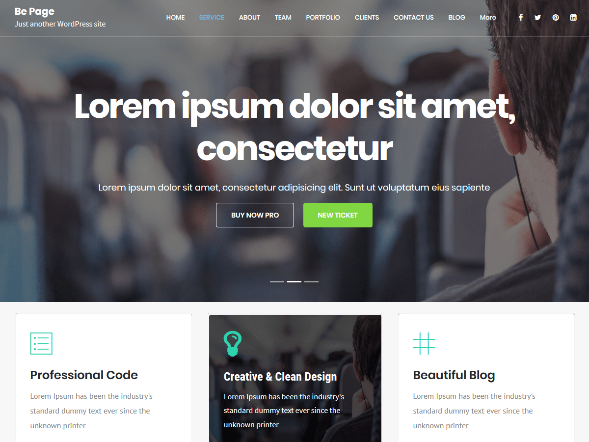 Be Page WordPress 主题