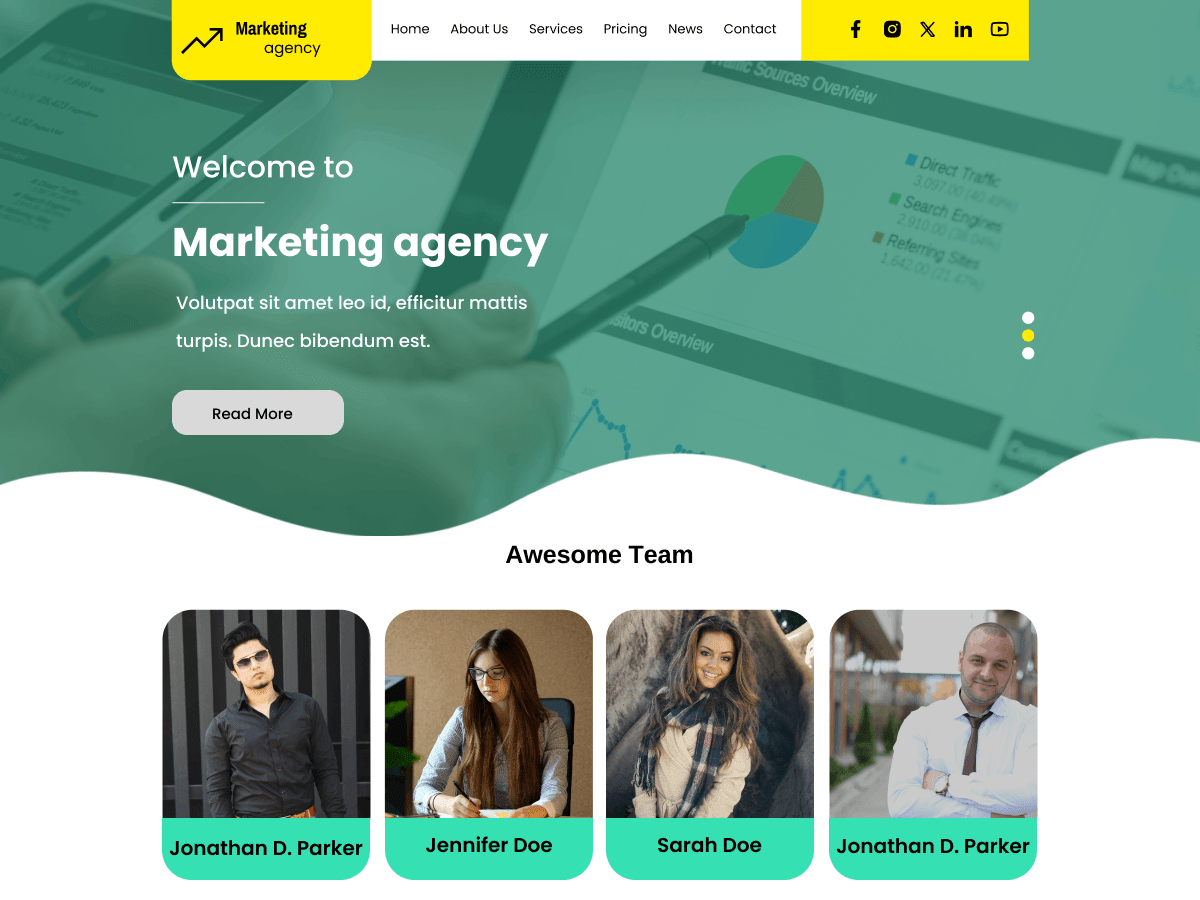 Classic Digital Marketing WordPress 主题