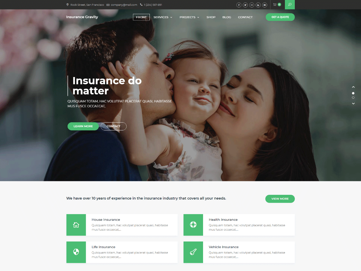Insurance Gravity WordPress 主题