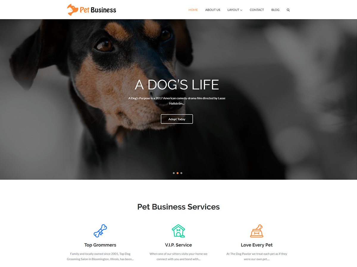 Pet Business WordPress 主题