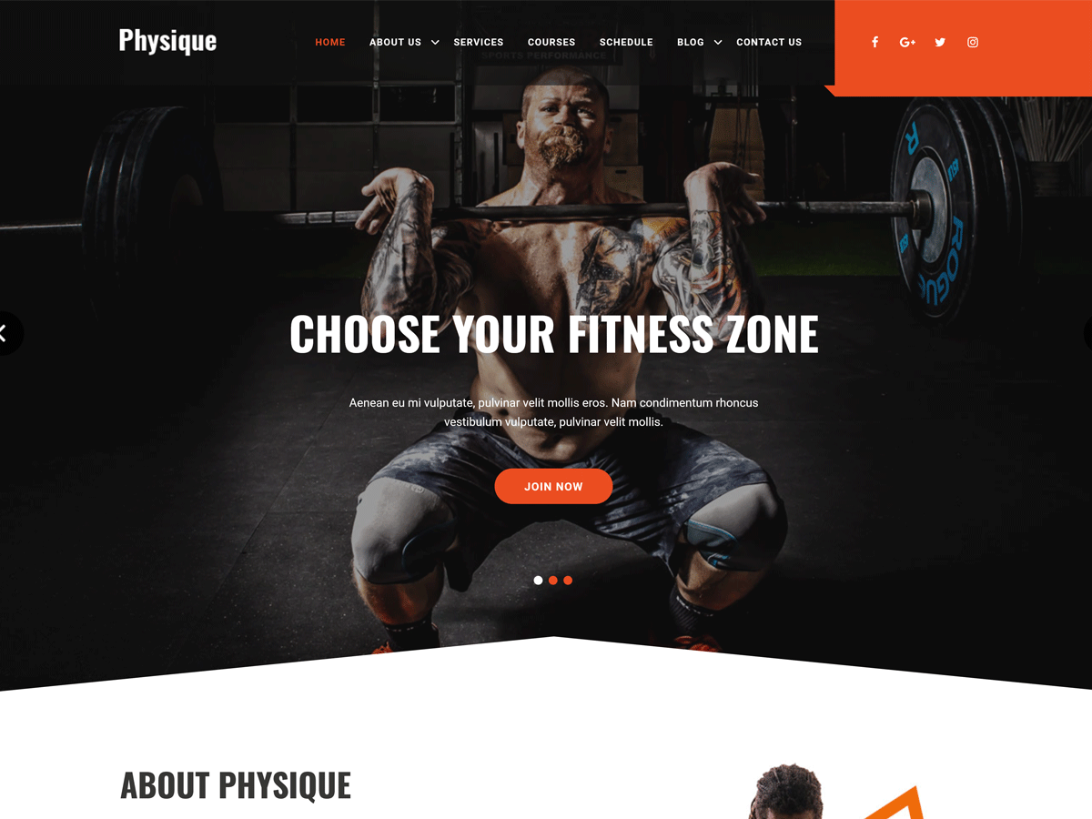 Physique WordPress 主题