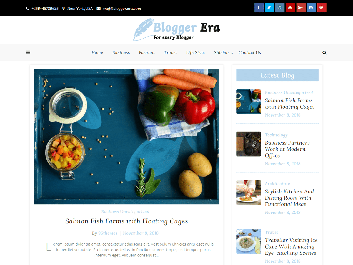 Blogger Era WordPress 主题