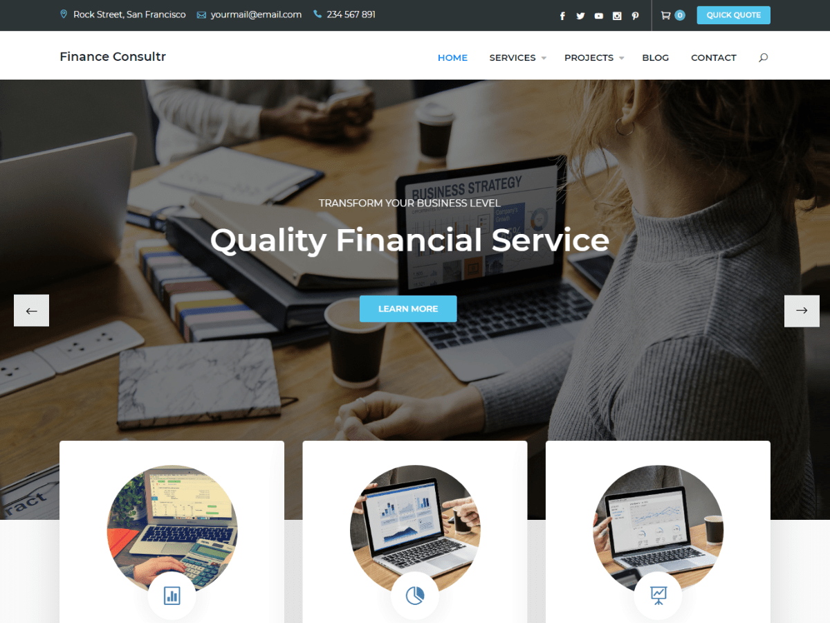 Finance Consultr WordPress 主题