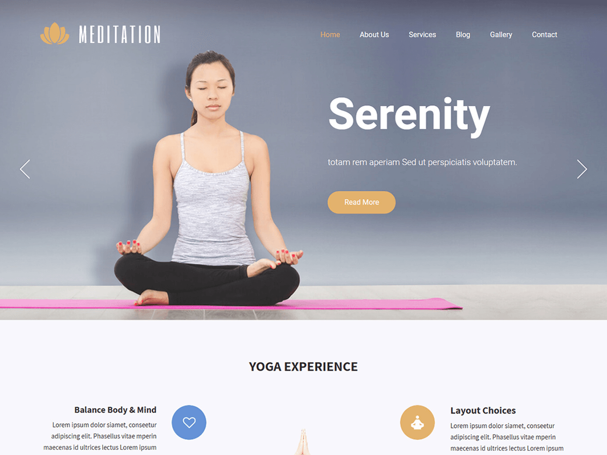 SKT Meditation WordPress 主题