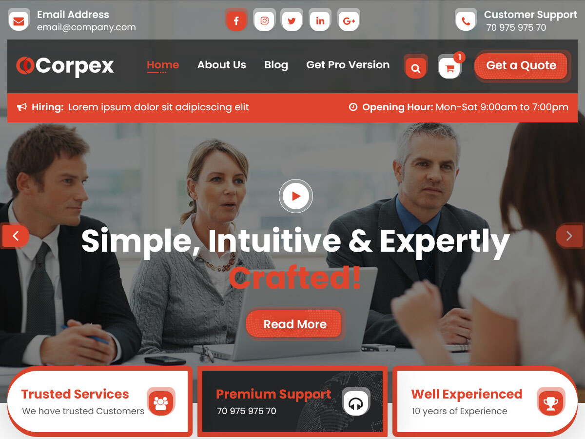 Corpex WordPress 主题