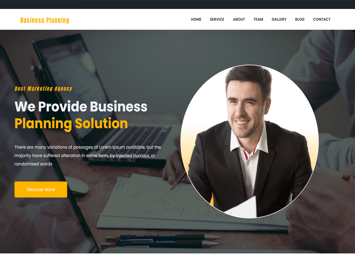Business Planning WordPress 主题