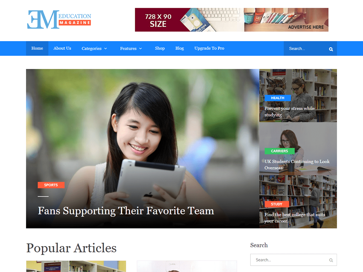 EduMag WordPress 主题