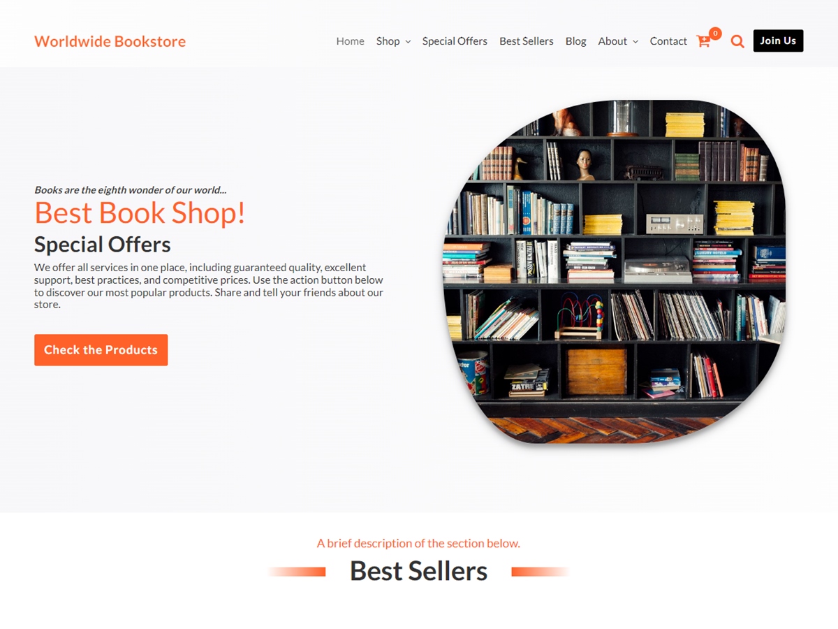Book Shop WordPress 主题