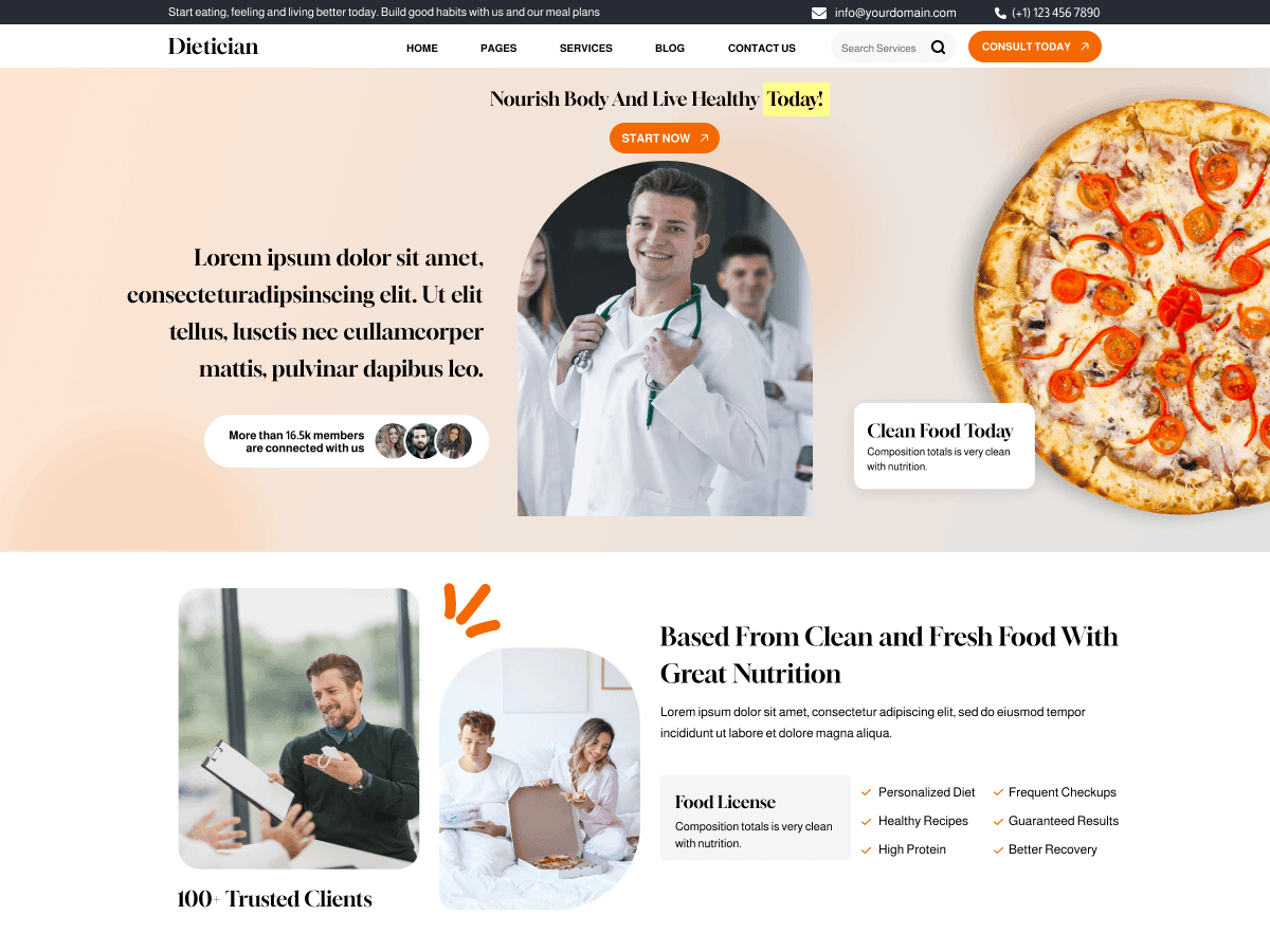 Diet Consultant WordPress 主题