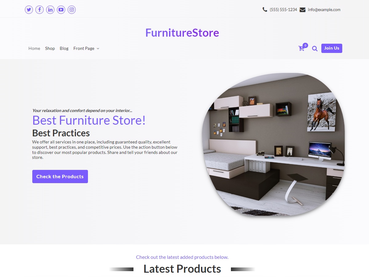 Furniture Store WordPress 主题
