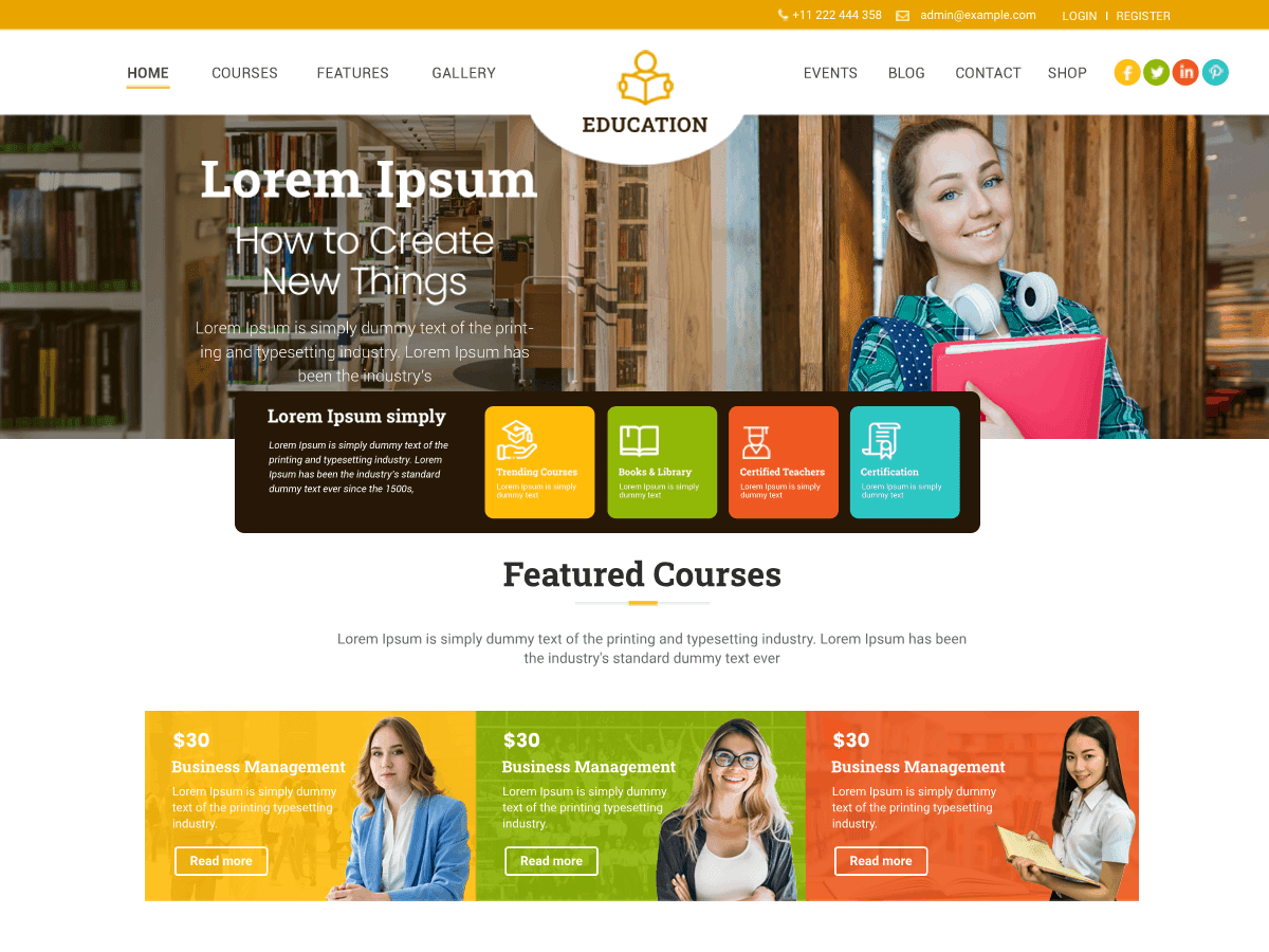 Educational Blocks WordPress 主题