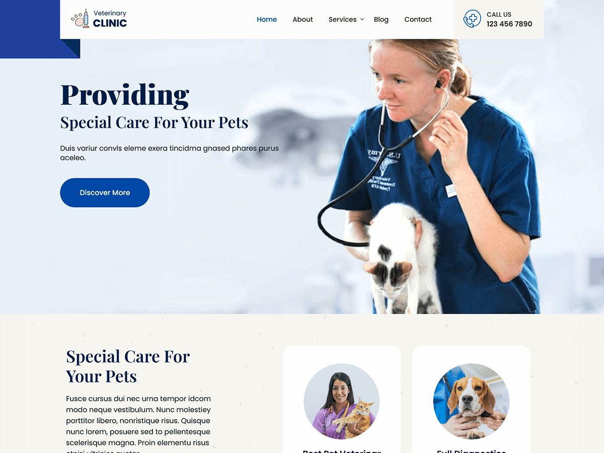Vet Clinic Lite WordPress 主题