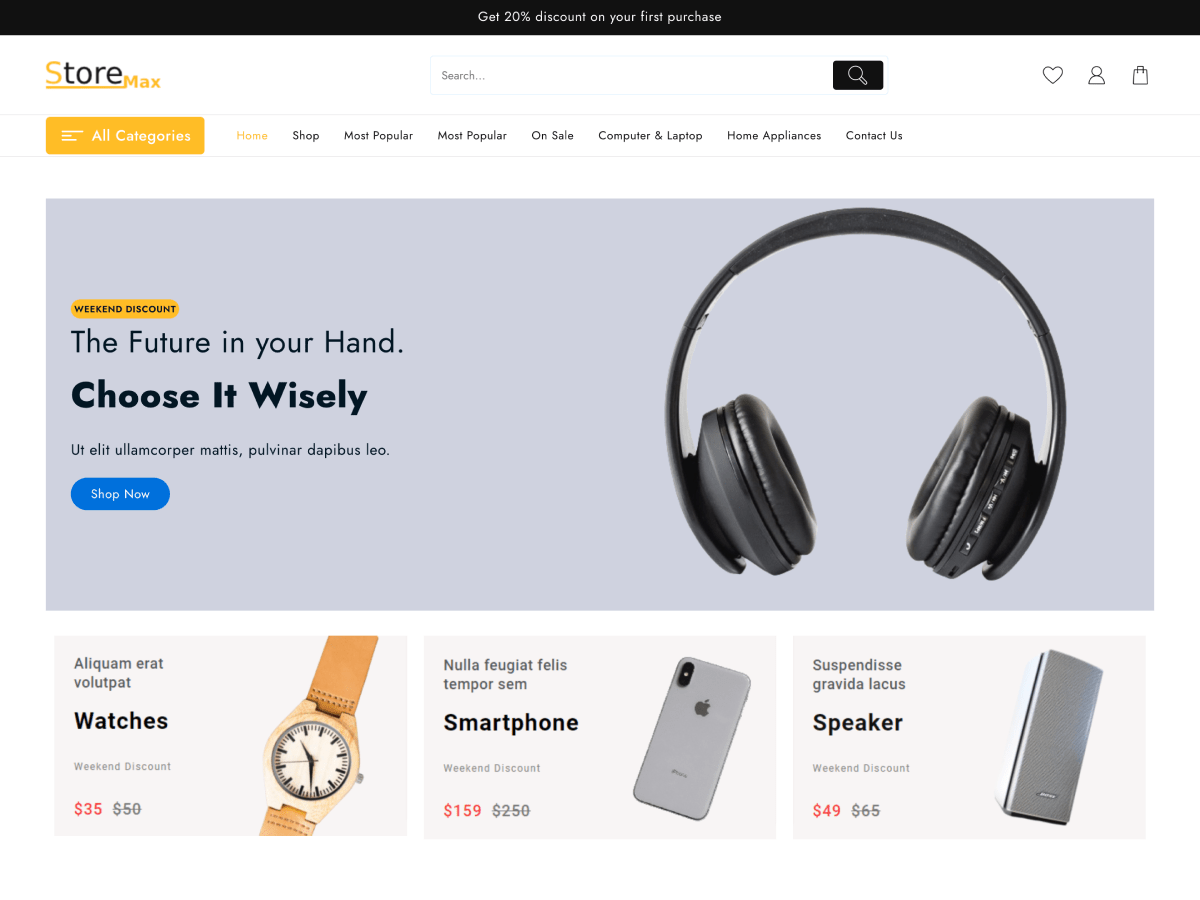 Store Max WordPress 主题