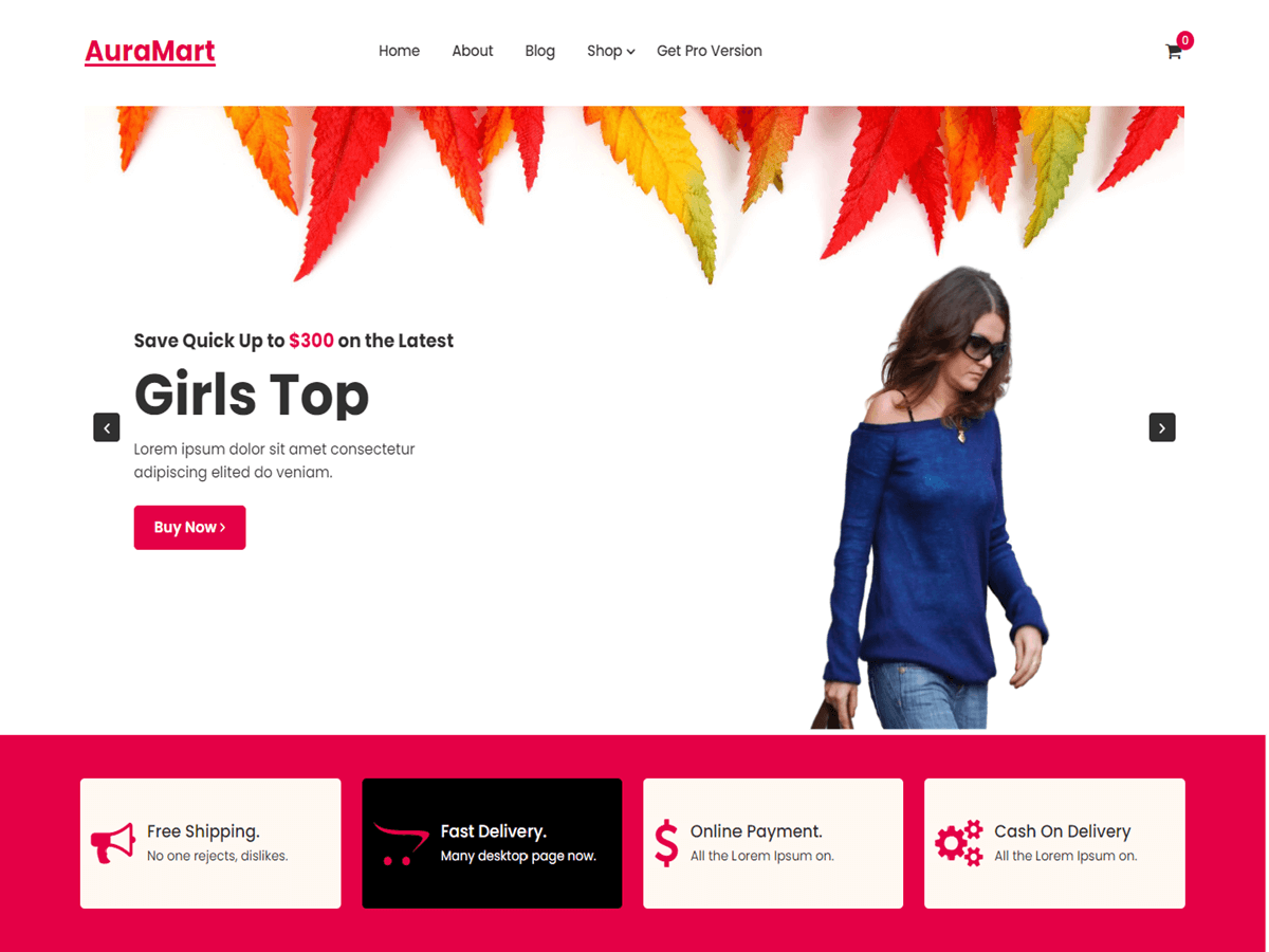AuraMart WordPress 主题