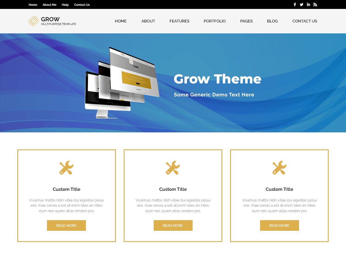 Grow eMinimal WordPress 主题