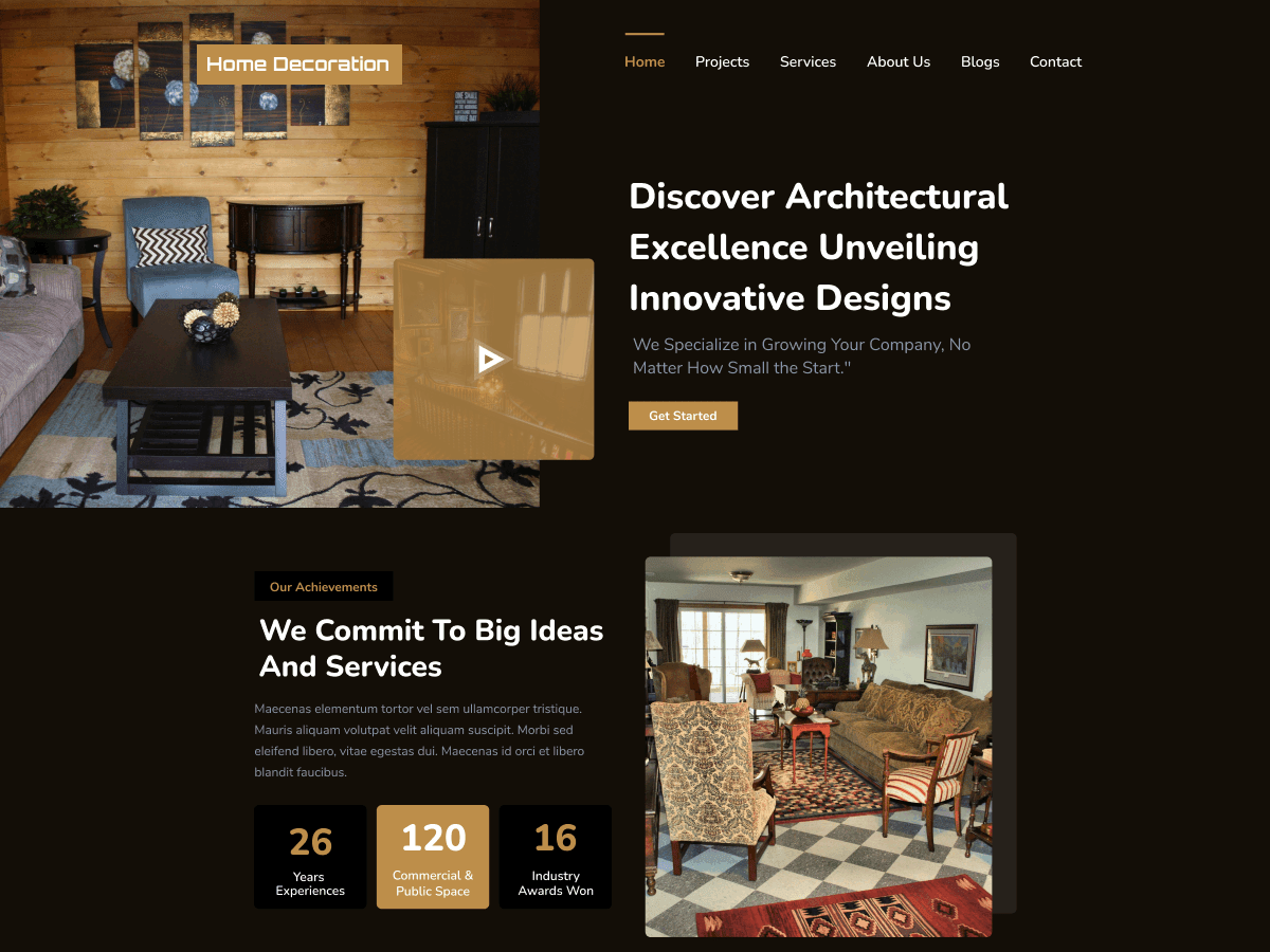 Home Decoration Shop WordPress 主题