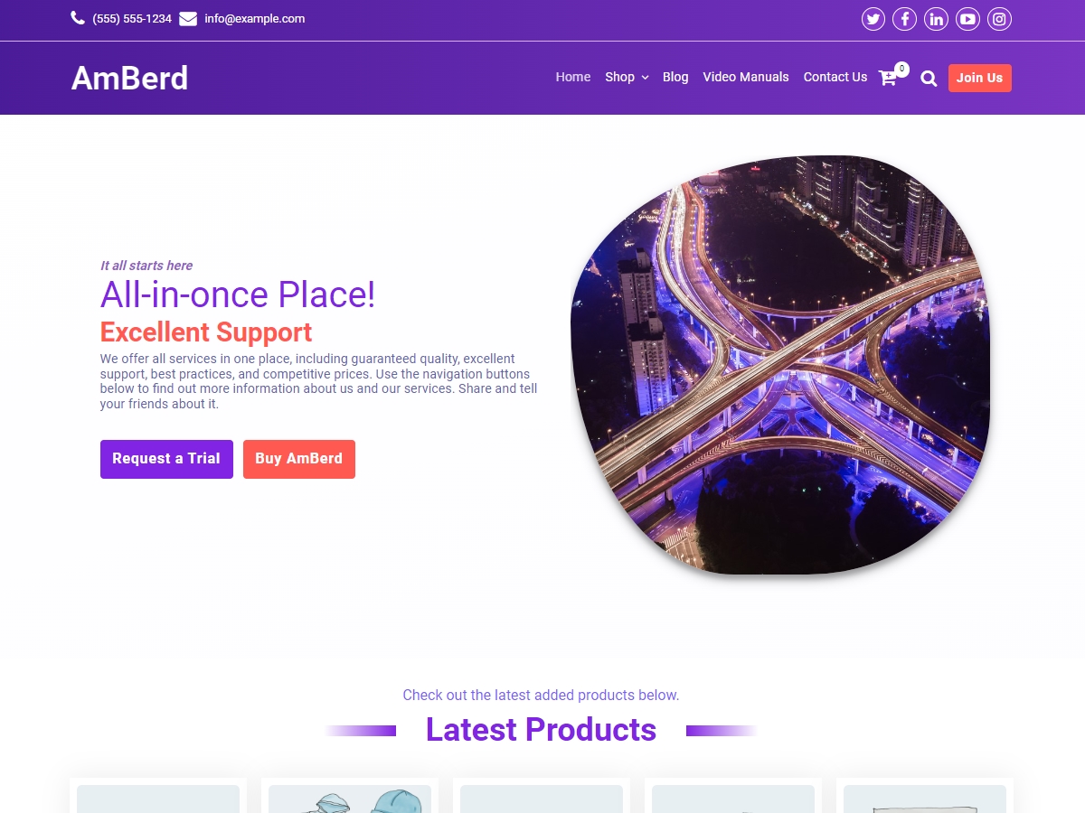 AmBerd – Online Store WordPress 主题