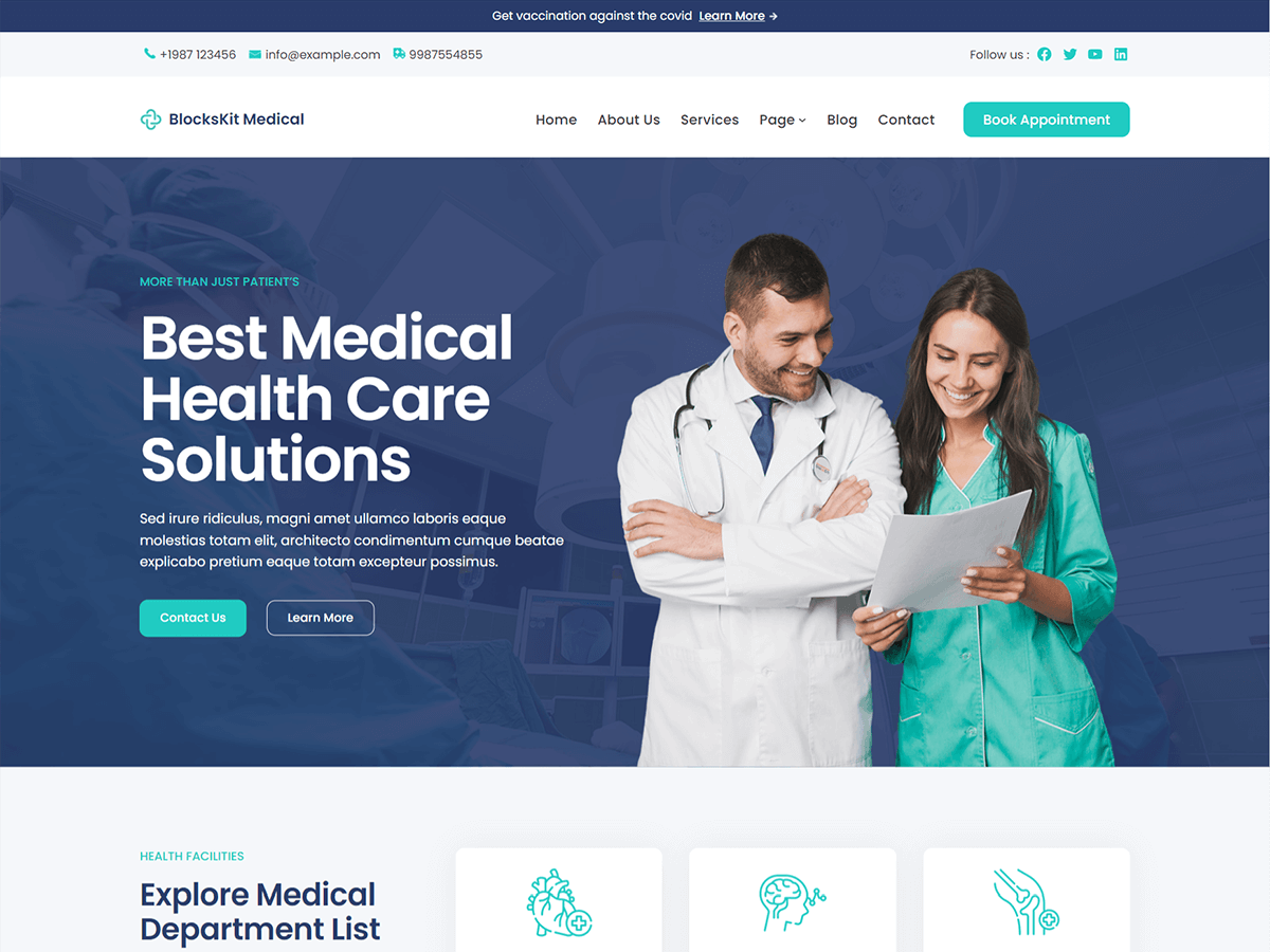 Blockskit Medical WordPress 主题