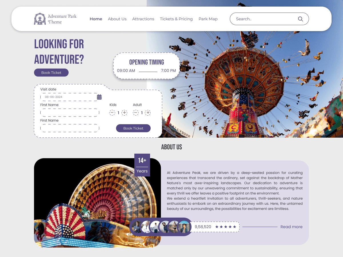 Amusement Park WordPress 主题