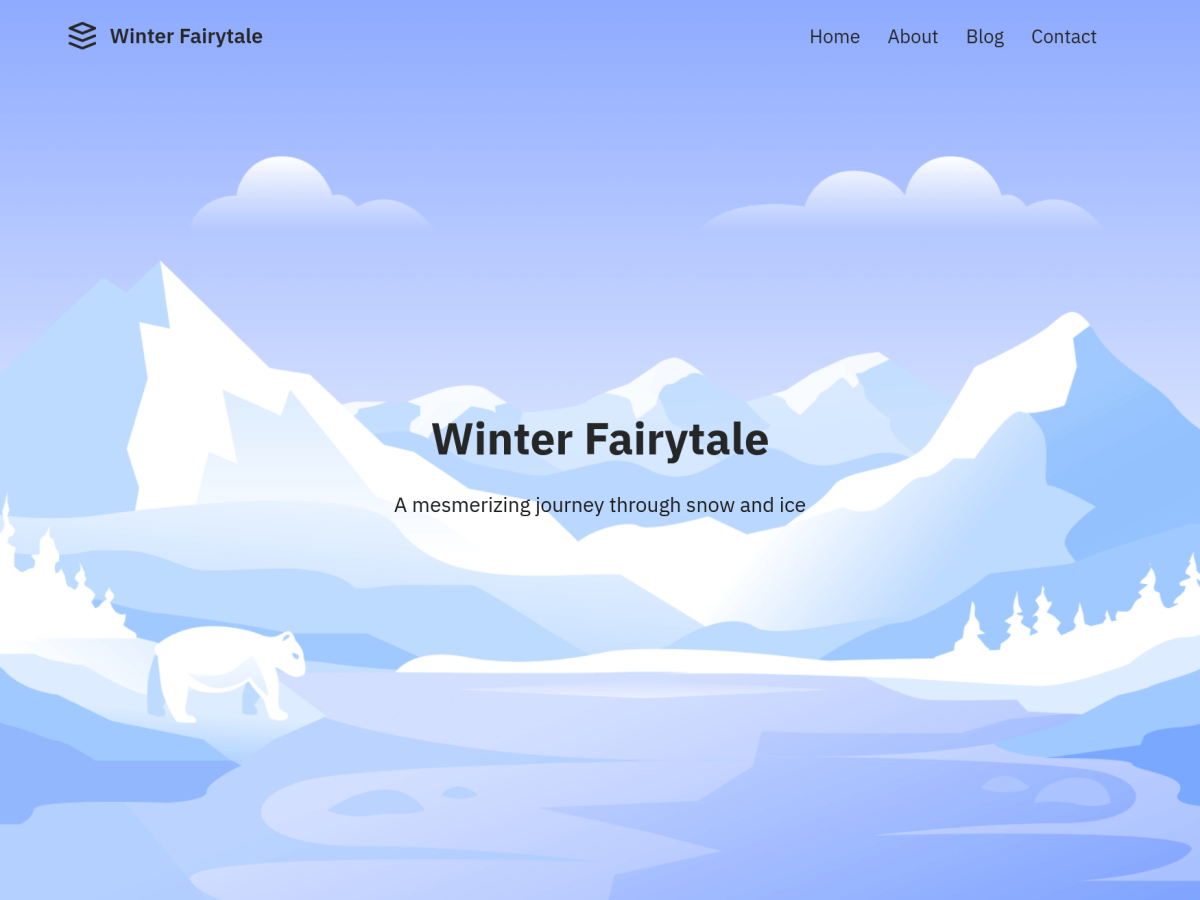 Winter Fairytale WordPress 主题
