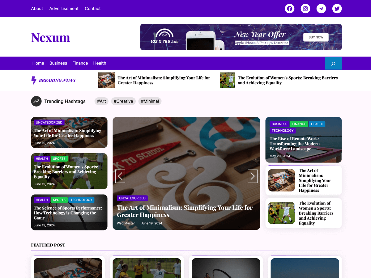 Nexum WordPress 主题