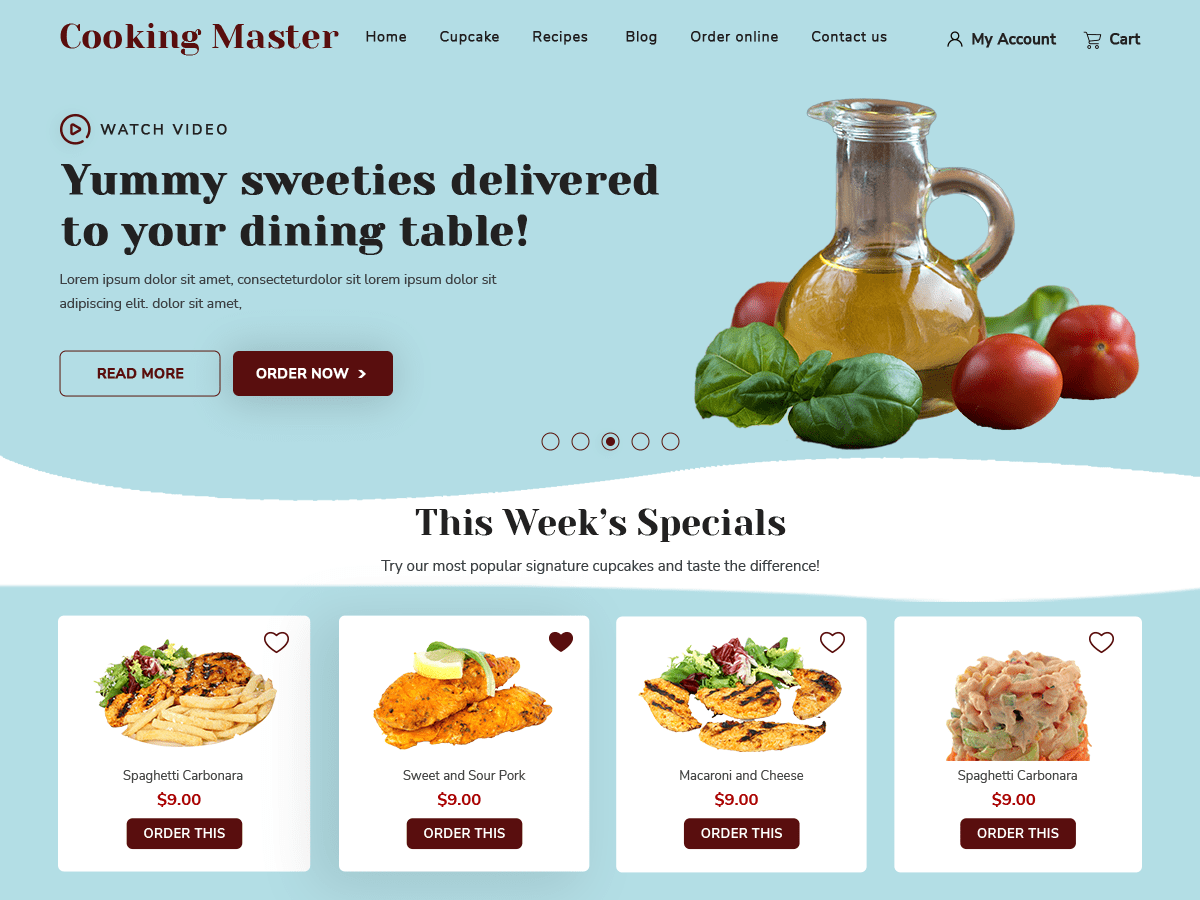 Cooking Master Class WordPress 主题