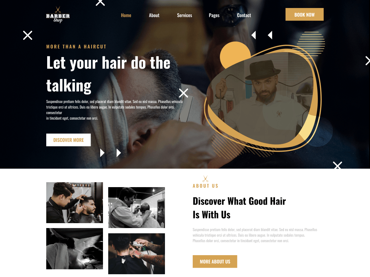 Classic Barbershop WordPress 主题