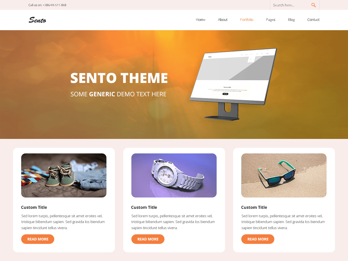 Sento Shop WordPress 主题
