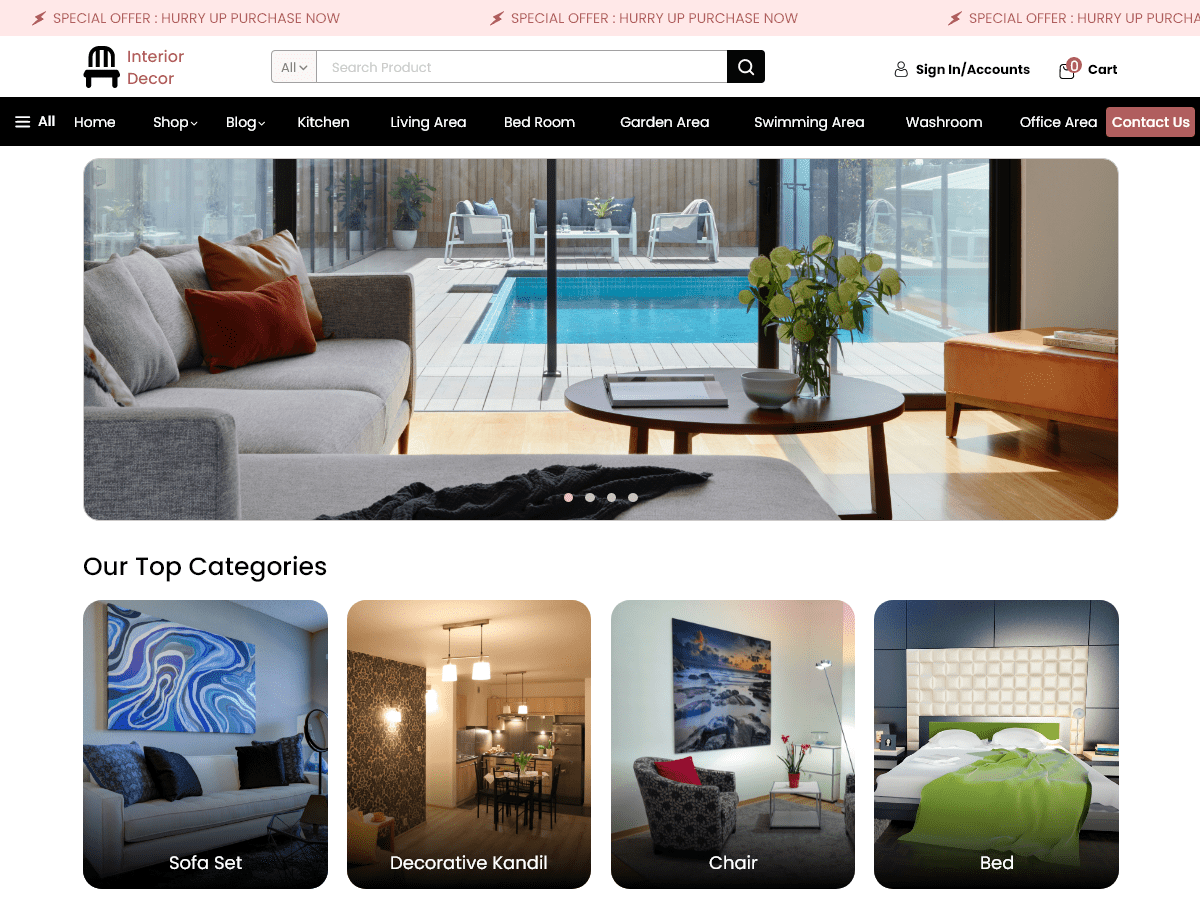 Luxury Furniture Store WordPress 主题