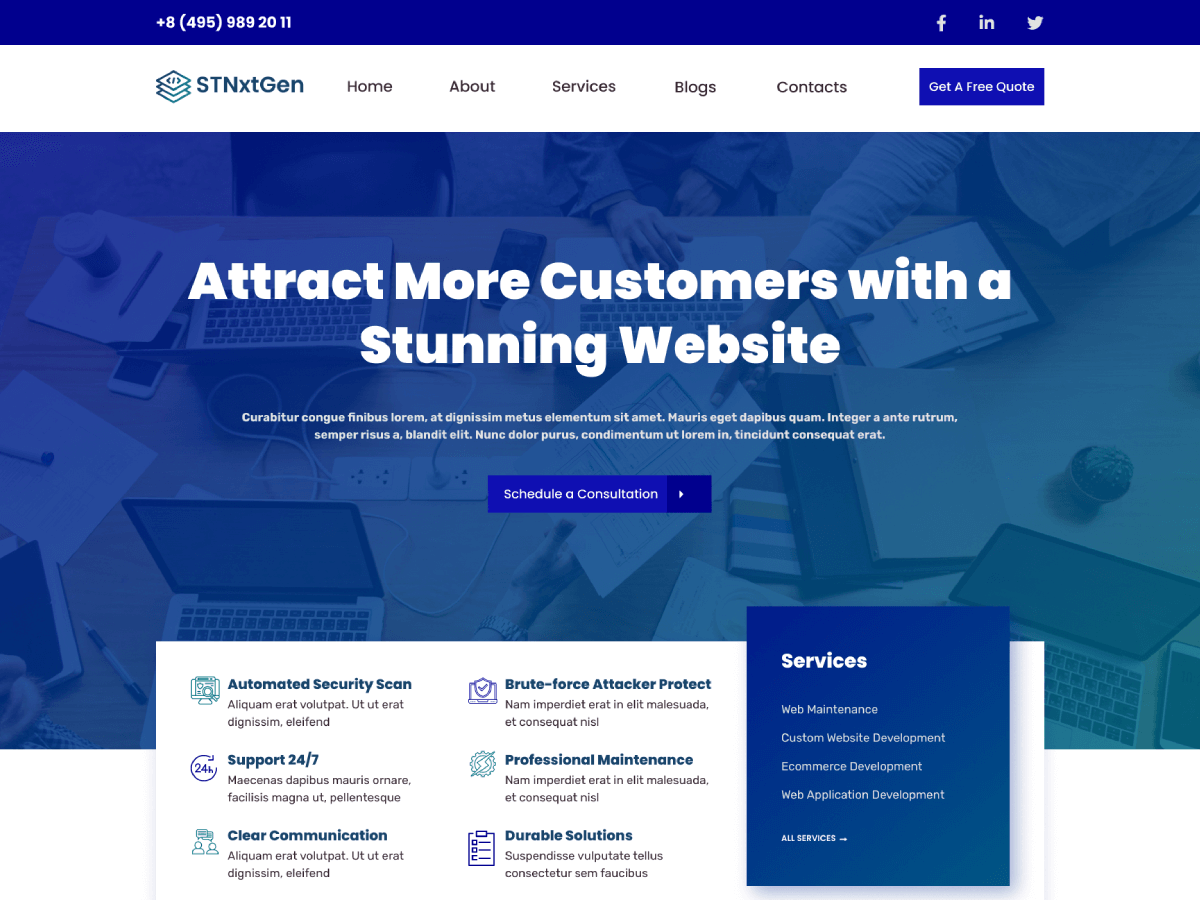 ST Nxtgen WordPress 主题