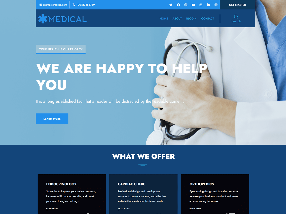 Avantex Medical WordPress 主题