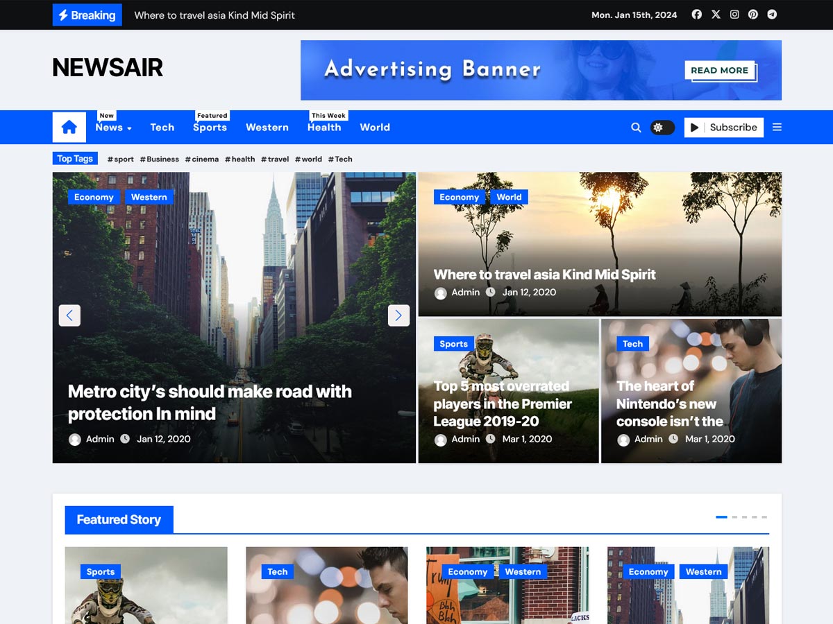 Newsair WordPress 主题
