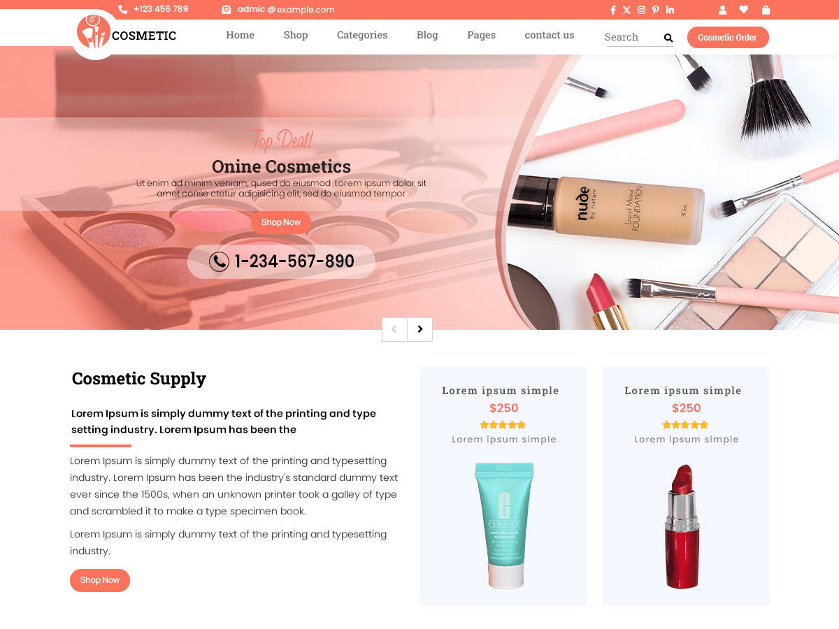 Expert Makeup Stylist WordPress 主题