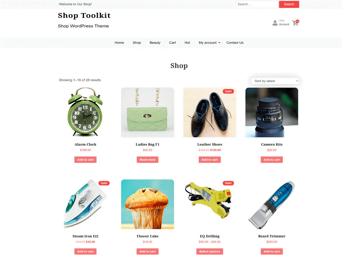 Shop Toolkit WordPress 主题