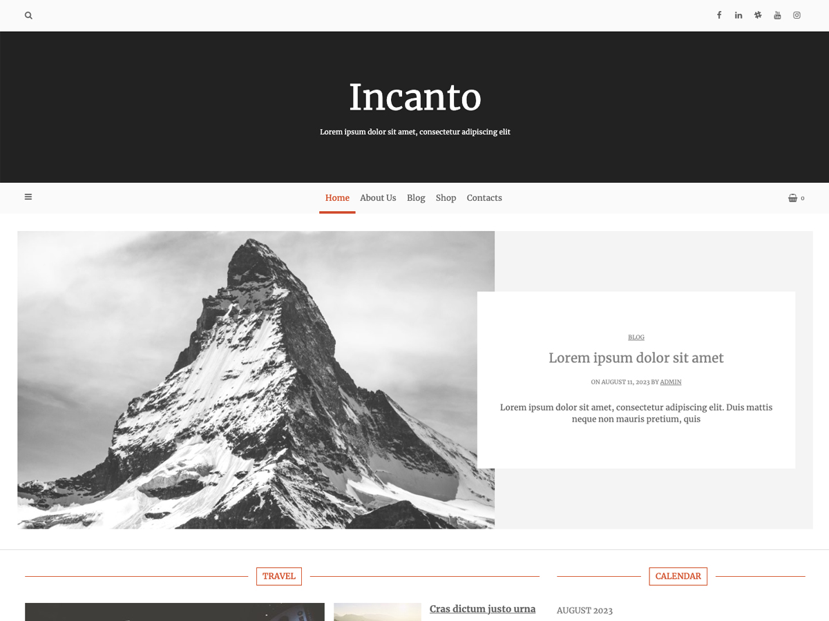 Incanto Lite WordPress 主题