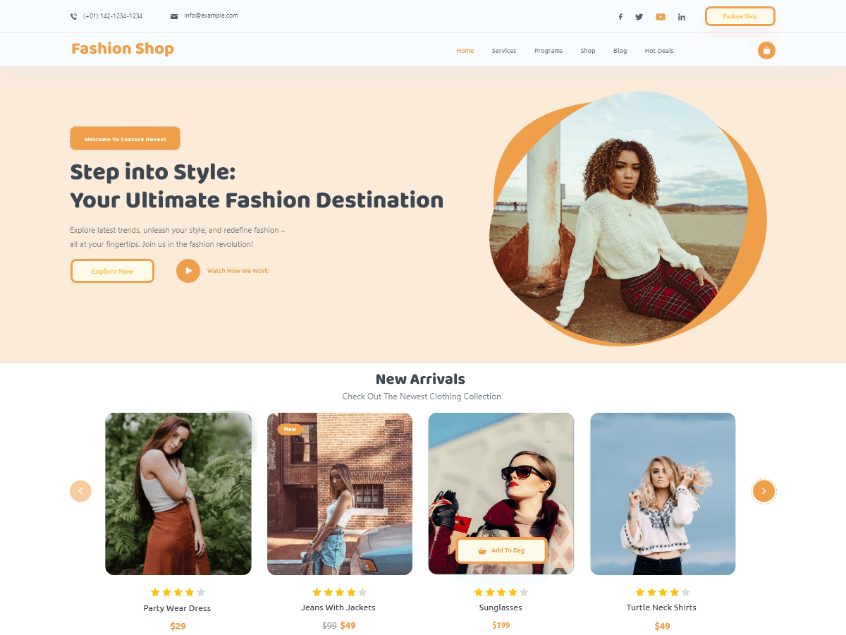 Elite Fashion Shop WordPress 主题