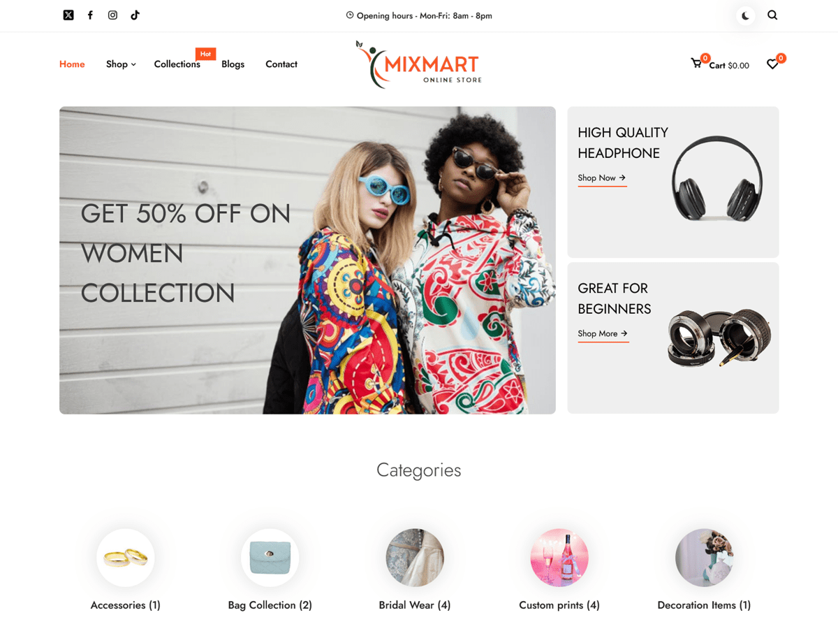 MixMart WordPress 主题
