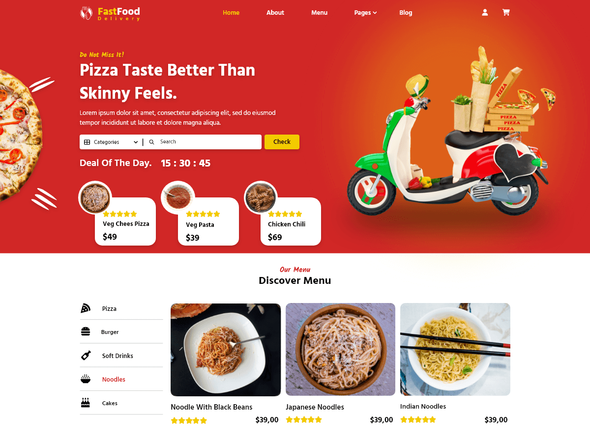 Fast Food Delivery WordPress 主题