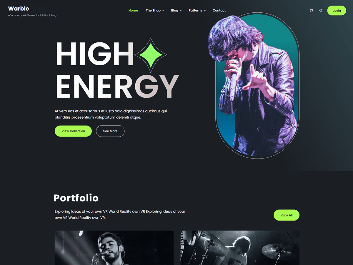 Warble WordPress 主题