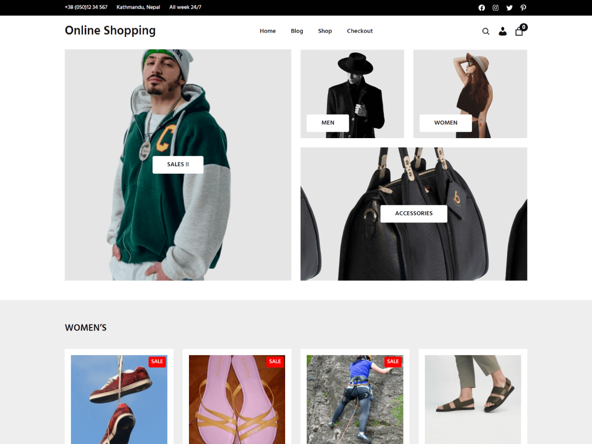Online Shopping WordPress 主题