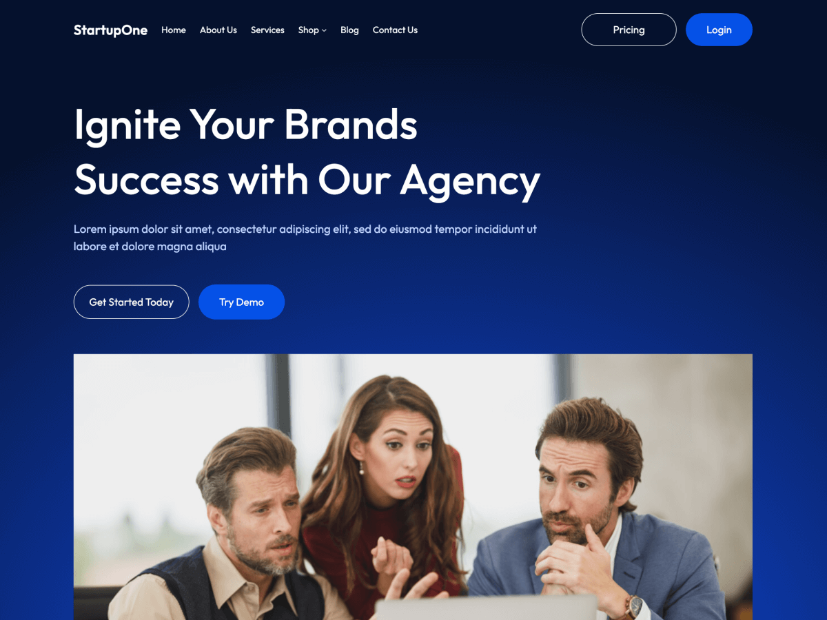 StartupOne WordPress 主题