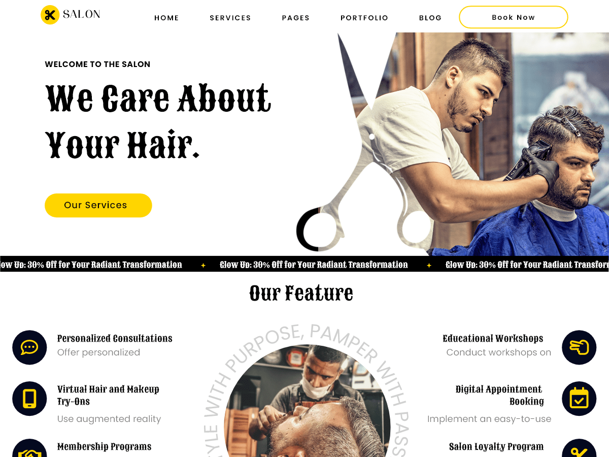 Modern Salon WordPress 主题