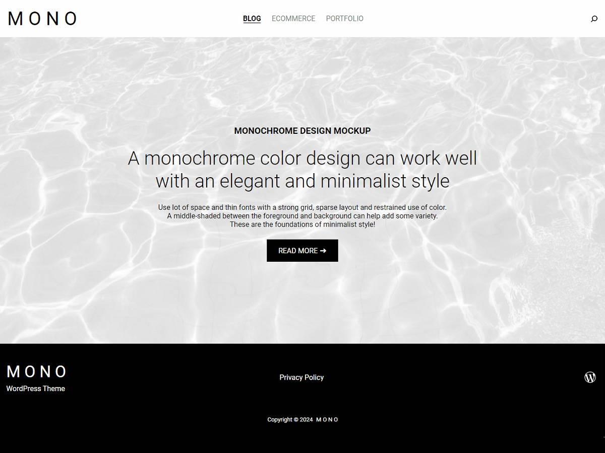 MonoWP WordPress 主题