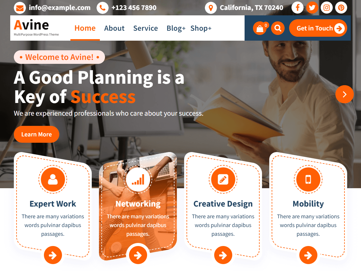 Avine WordPress 主题